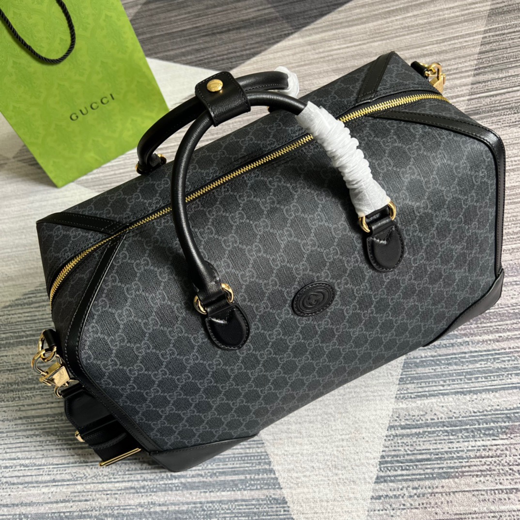 Gvc*1 Duffle Bag With Interlocking G Black 16.5in/42cm 696014 92THF 1000