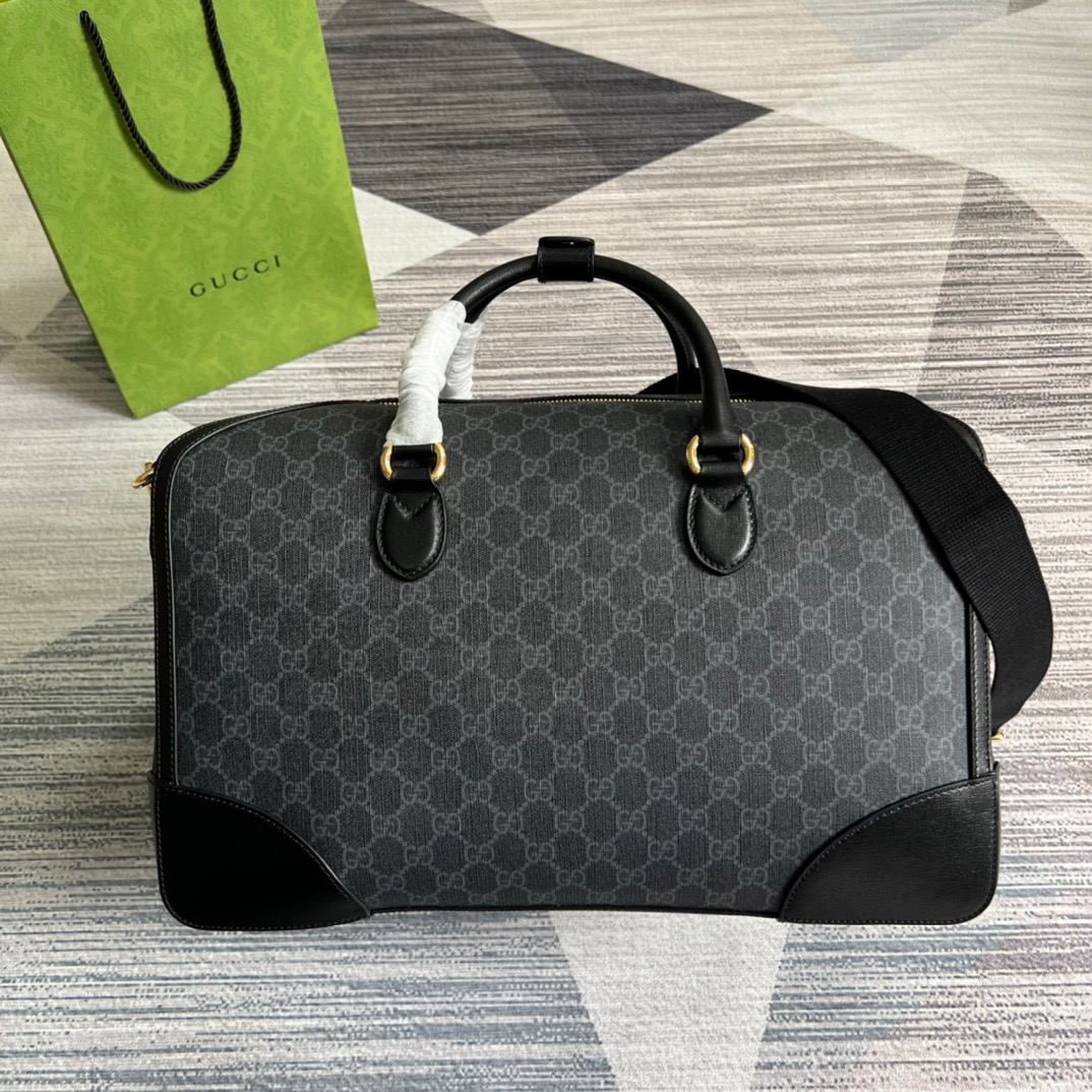 Gvc*1 Duffle Bag With Interlocking G Black 16.5in/42cm 696014 92THF 1000