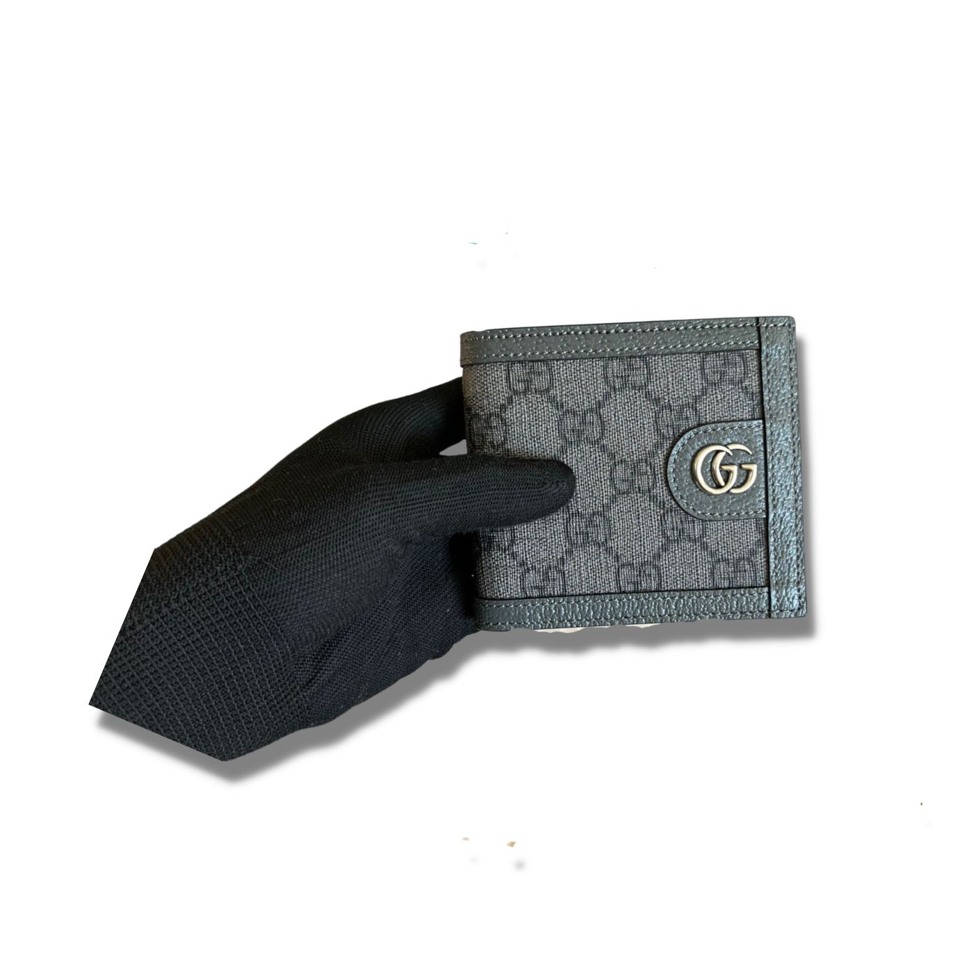 Gvc*1 Ophidia Wallet Svp*me Canvas Grey For Men 4in/10cm 732016 UULBN 1244