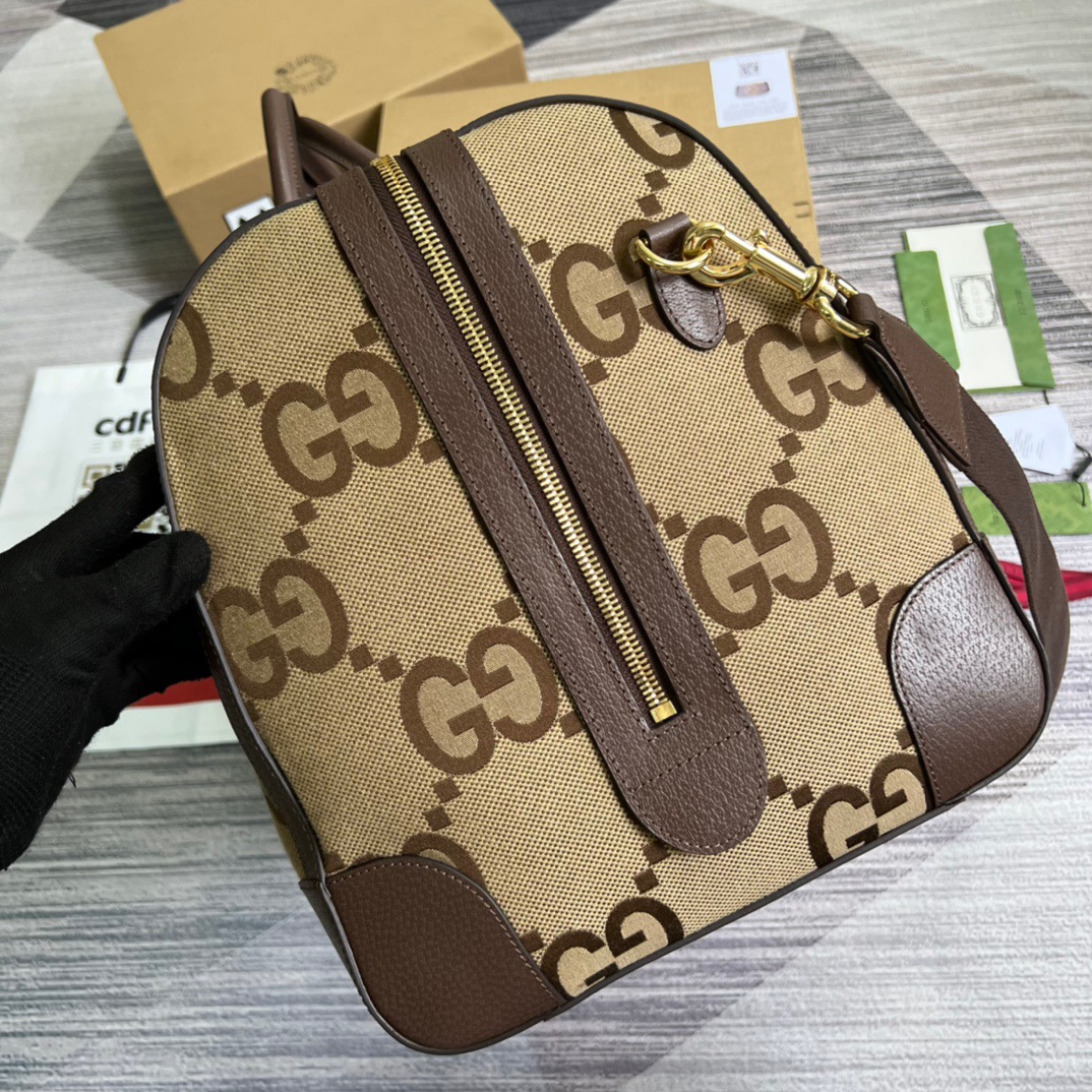 Gvc*1 Jumbo GG Large Duffle Bag Brown 20.5in/52cm 696039 UKMKG 8396