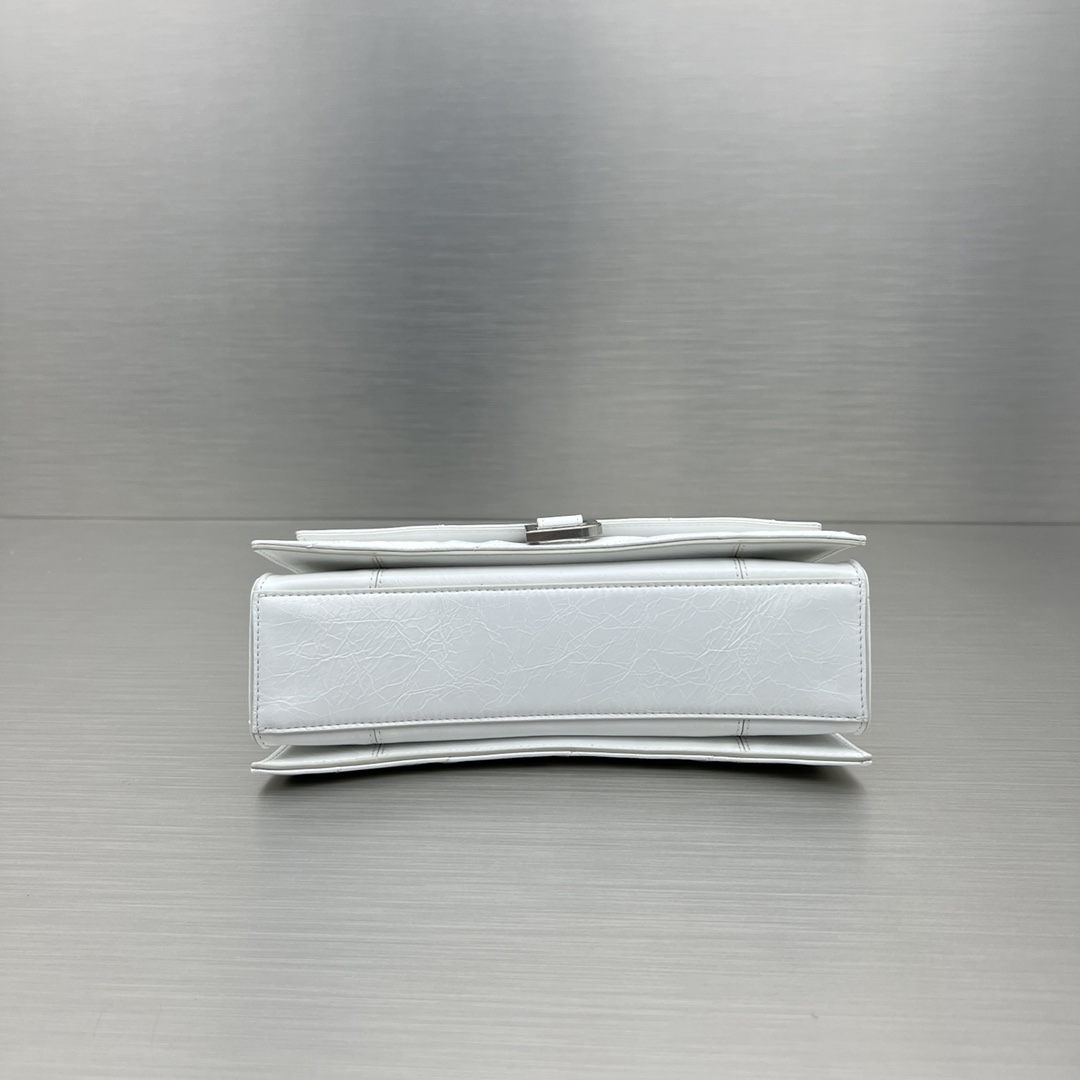 Ba1en*iaga Crush Small Chain Bag Black/Pink/Silver/White For Women 9.8in/24.9cm 716351210J09001