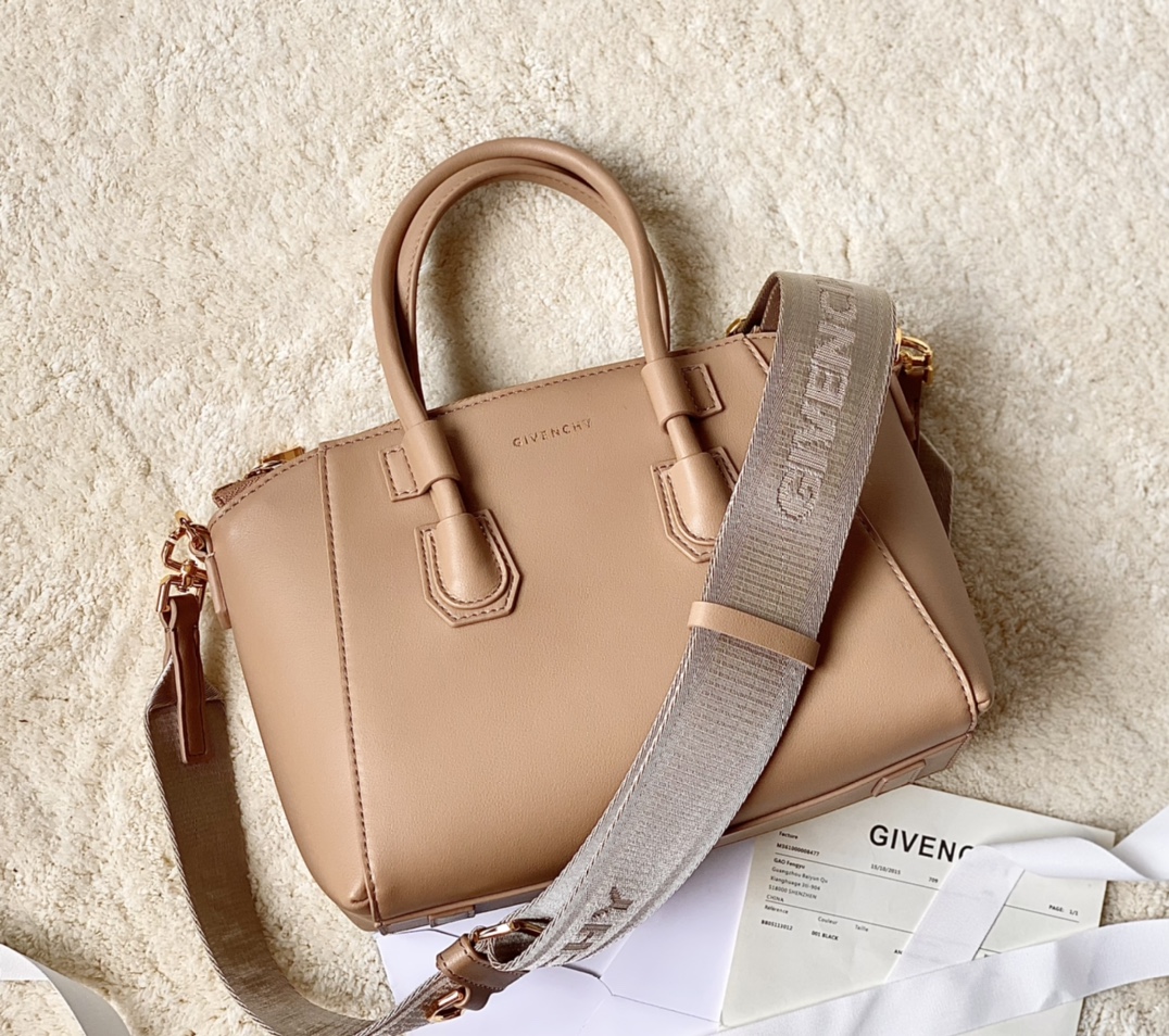 Givenchy Mini Antigona Sport Bag Brown/Black/Beige For Women 8.7in/22cm BB50NVB1HT-001
