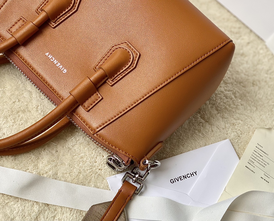 Givenchy Mini Antigona Sport Bag Brown/Black/Beige For Women 8.7in/22cm BB50NVB1HT-001