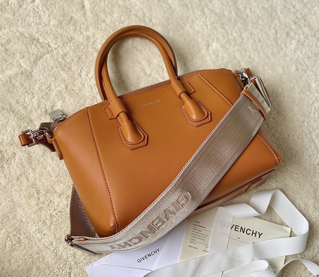 Givenchy Mini Antigona Sport Bag Brown/Black/Beige For Women 8.7in/22cm BB50NVB1HT-001