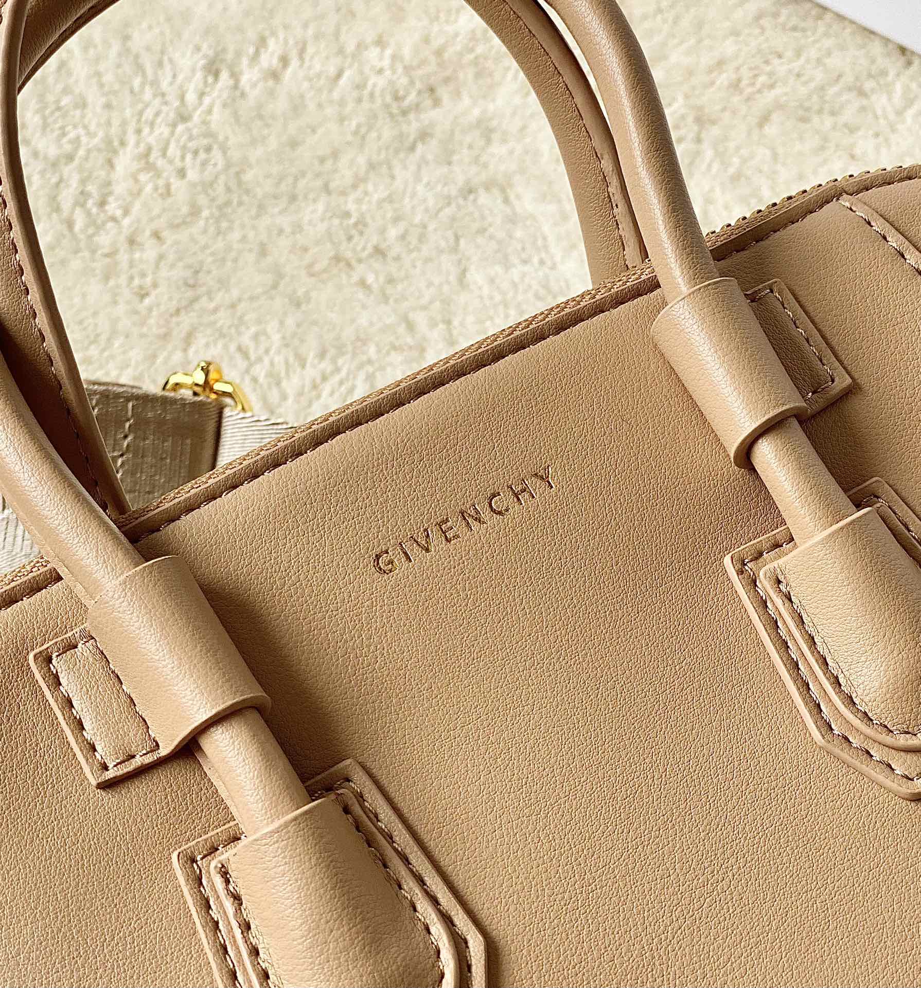 Givenchy Mini Antigona Sport Bag Brown/Black/Beige For Women 8.7in/22cm BB50NVB1HT-001