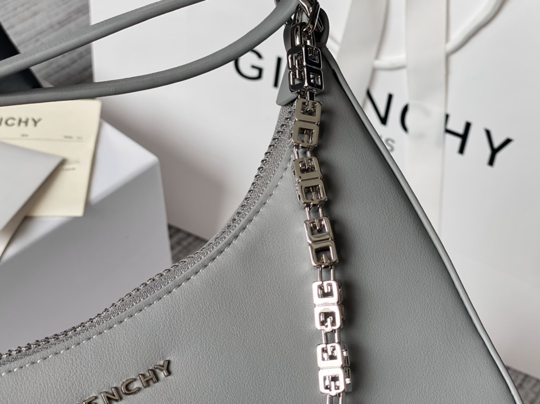 Givenchy Small Moon Cut Out Bag Black/Pink/Cream/Brown/Grey/Dark Grey For Women 9.8in/25cm BB50LGB1A4-001