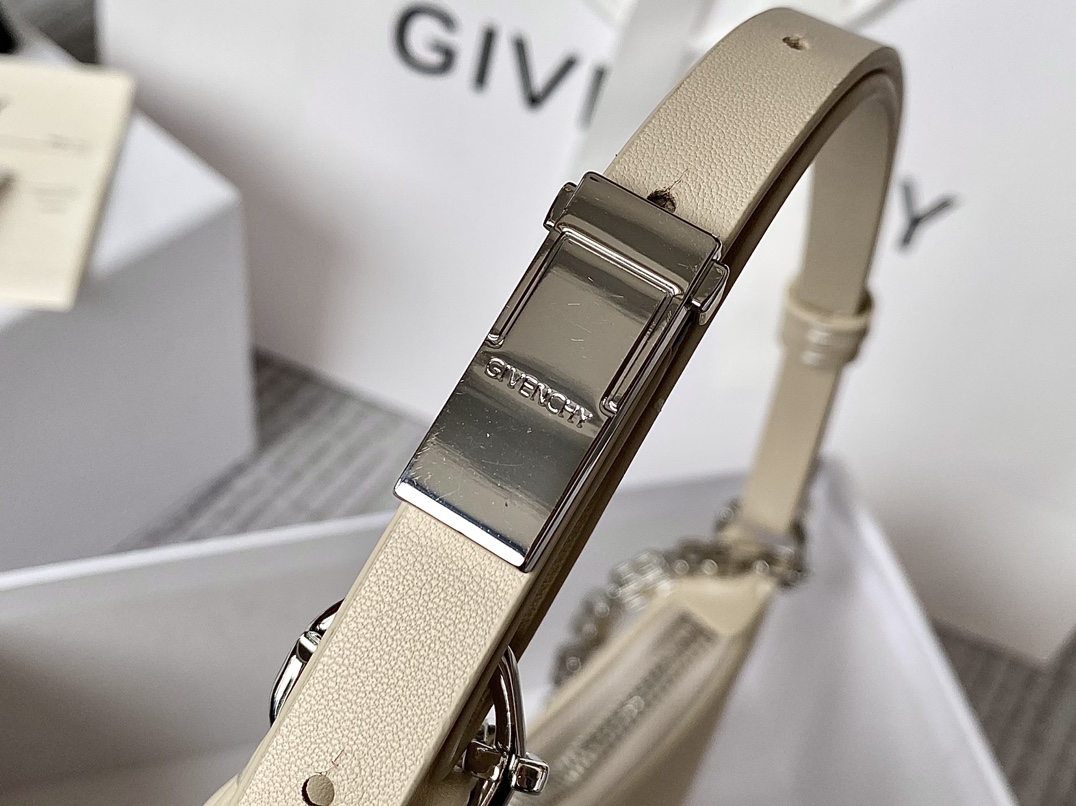 Givenchy Small Moon Cut Out Bag Black/Pink/Cream/Brown/Grey/Dark Grey For Women 9.8in/25cm BB50LGB1A4-001