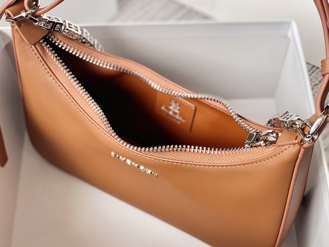 Givenchy Small Moon Cut Out Bag Black/Pink/Cream/Brown/Grey/Dark Grey For Women 9.8in/25cm BB50LGB1A4-001