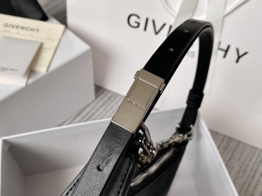 Givenchy Small Moon Cut Out Bag Black/Pink/Cream/Brown/Grey/Dark Grey For Women 9.8in/25cm BB50LGB1A4-001