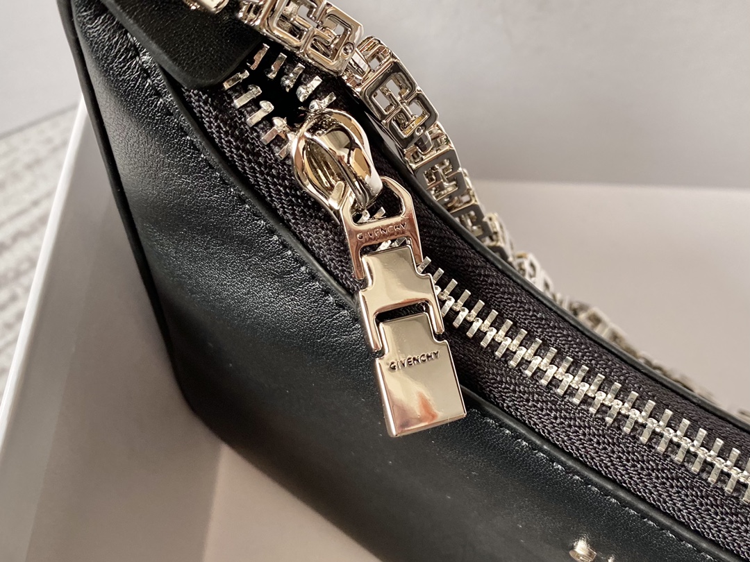 Givenchy Small Moon Cut Out Bag Black/Pink/Cream/Brown/Grey/Dark Grey For Women 9.8in/25cm BB50LGB1A4-001
