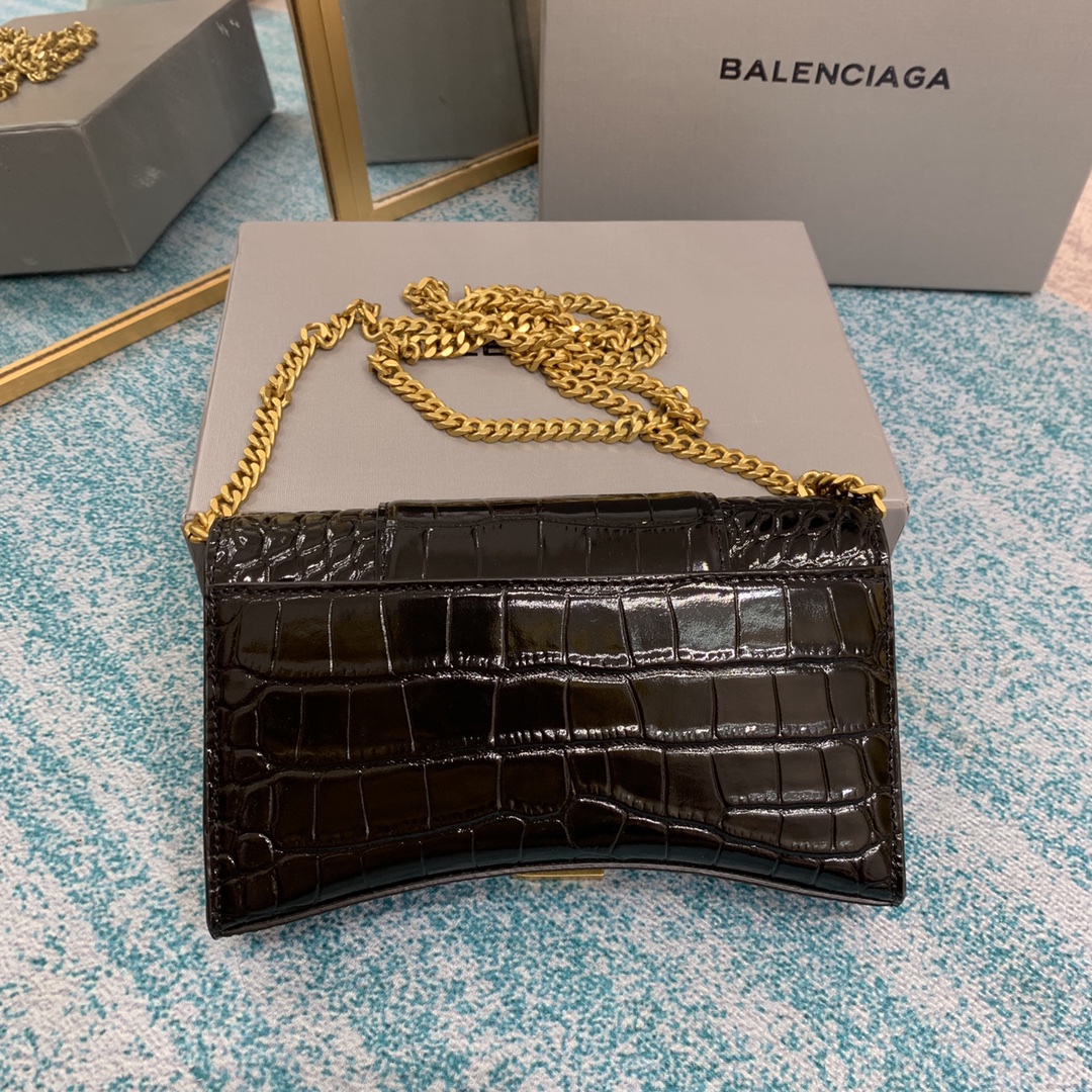 Ba1en*iaga Hourglass Wallet Pink/Burgundy/Dark Green/Black For Women 7.6in/19cm 6560501LRGM6310