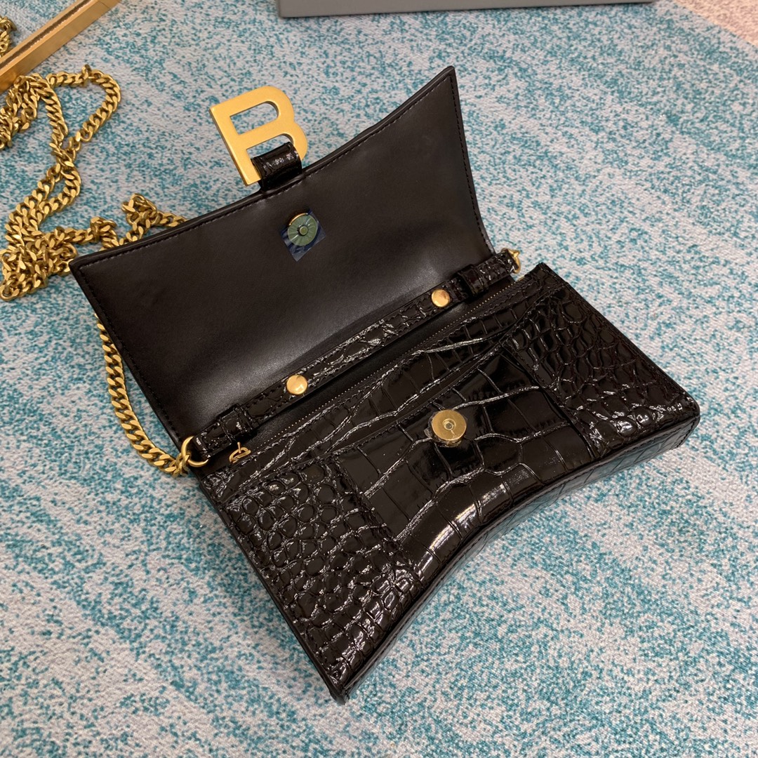 Ba1en*iaga Hourglass Wallet Pink/Burgundy/Dark Green/Black For Women 7.6in/19cm 6560501LRGM6310