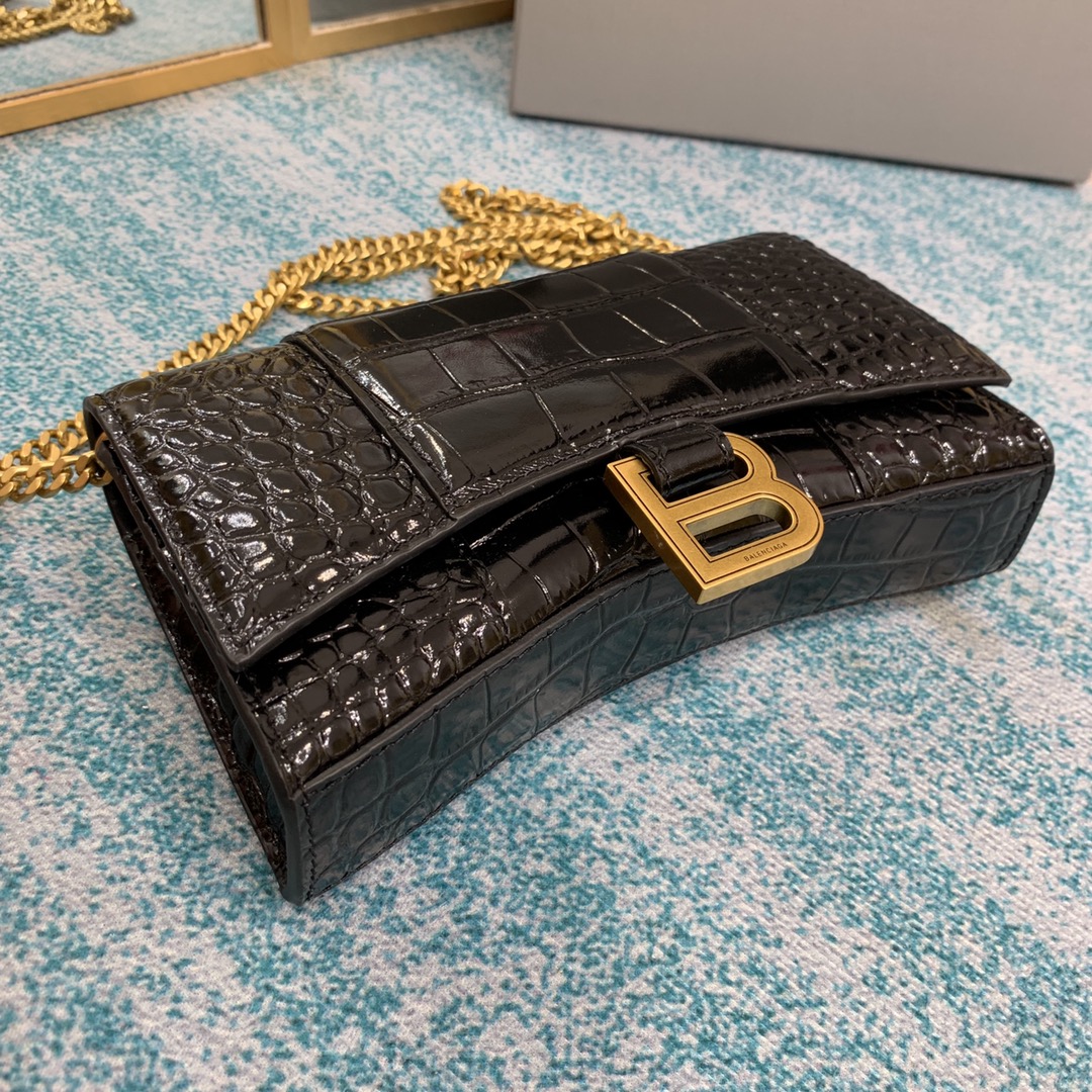 Ba1en*iaga Hourglass Wallet Pink/Burgundy/Dark Green/Black For Women 7.6in/19cm 6560501LRGM6310