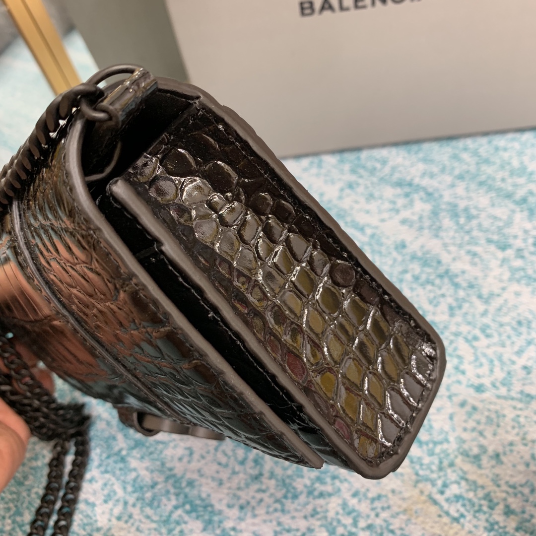 Ba1en*iaga Hourglass Wallet Silver/Grey/Gold/Green/Black For Women 7.6in/19cm 6560502UDF71000