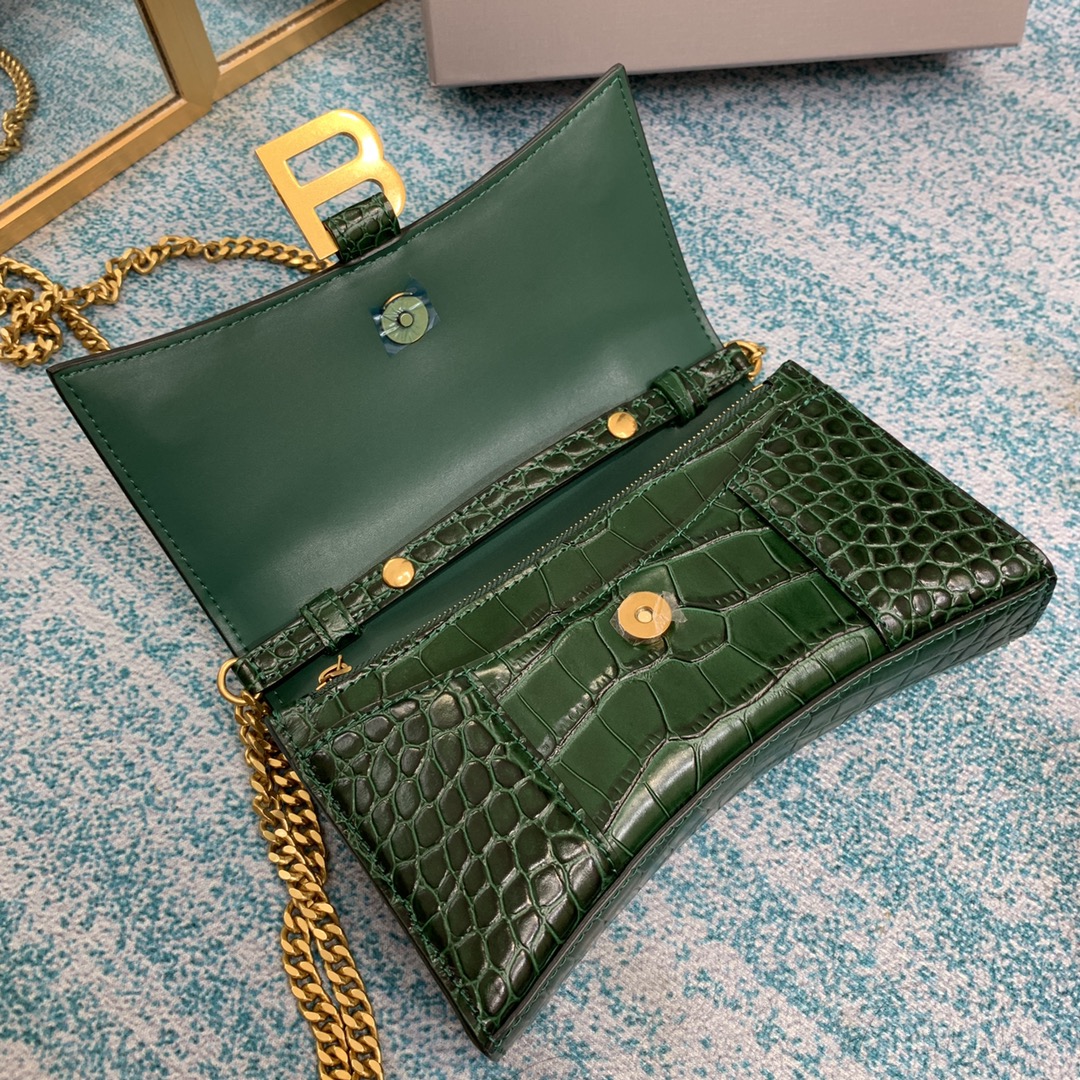Ba1en*iaga Hourglass Wallet Pink/Burgundy/Dark Green/Black For Women 7.6in/19cm 6560501LRGM6310
