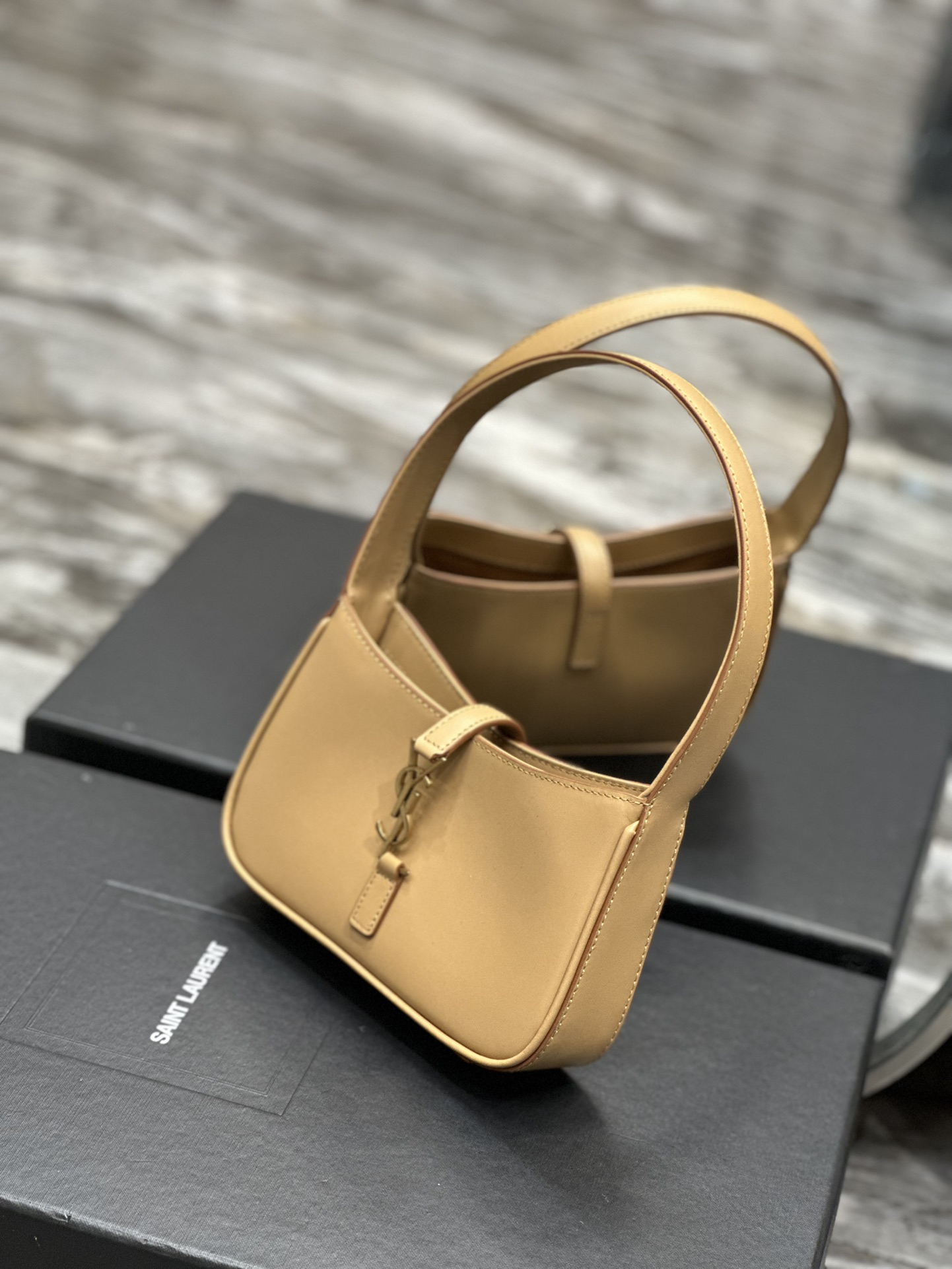 Sa1nt Lau*nt Le 5 A 7 Mini Black/Brown For Women 7.5in/19cm 7103182R20W1000