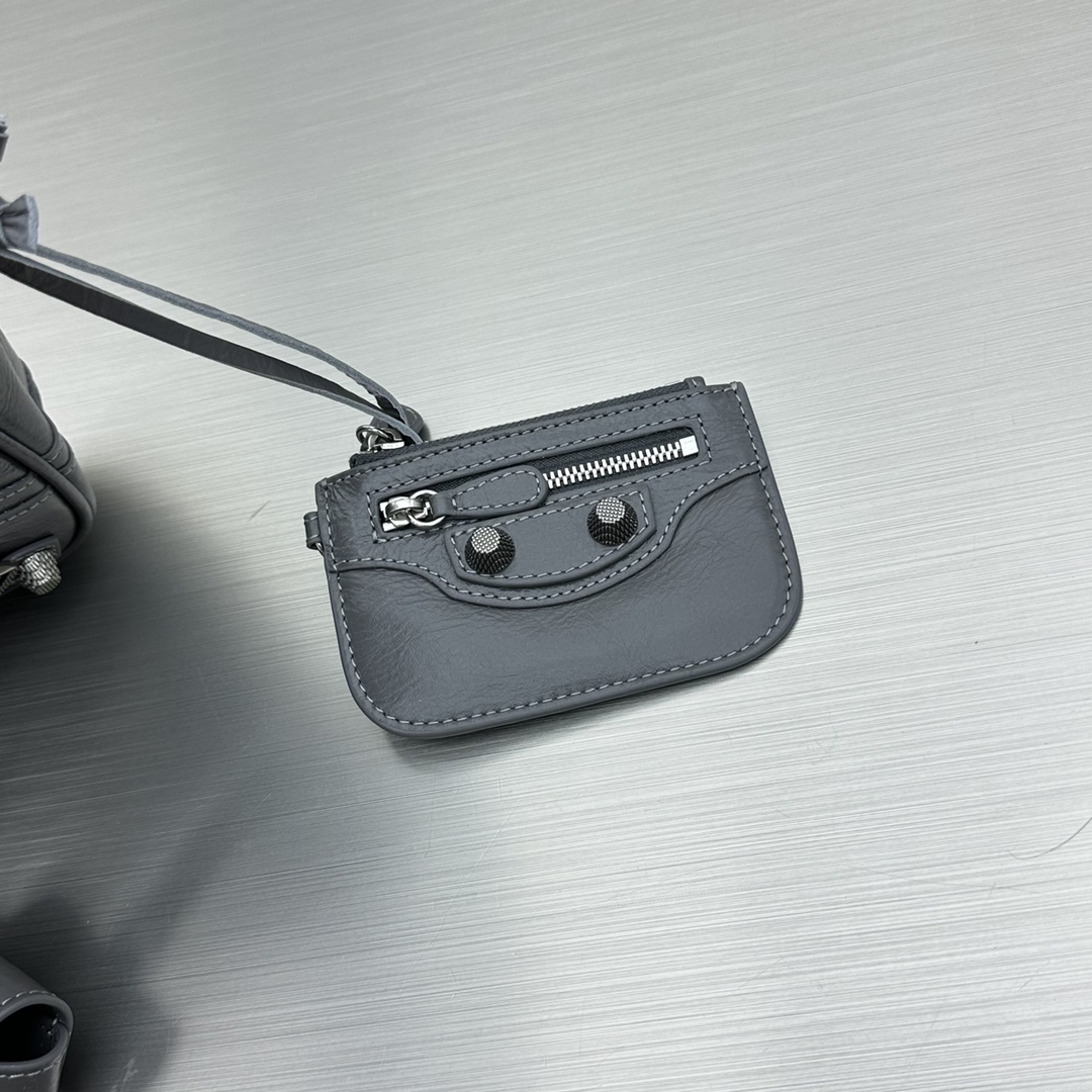 Ba1en*iaga Le Cagole Crossbody Bag Black/Grey For Women 7.8in/19.8cm