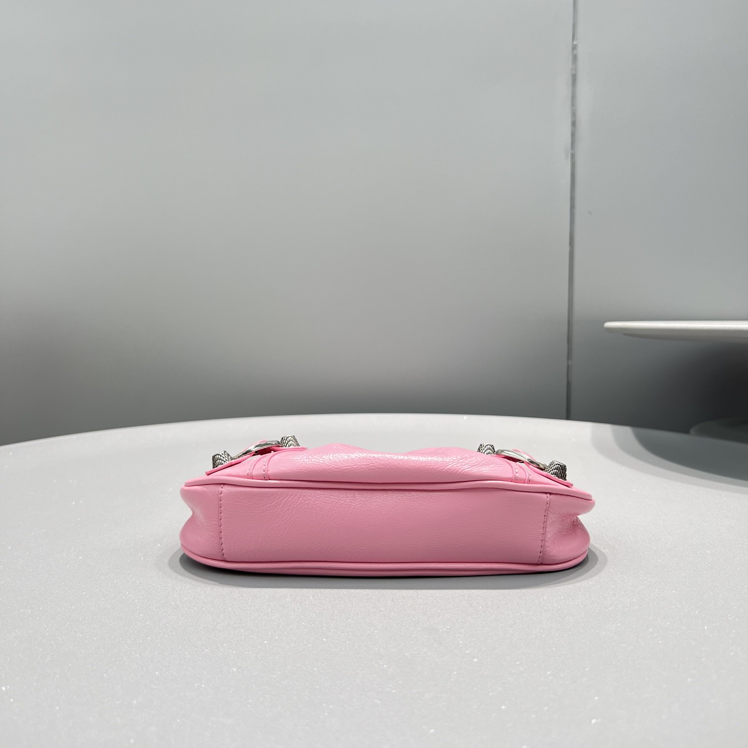 Ba1en*iaga Le Cagole Mini Bag Black/White/Pink For Women 8.2in/20.8cm 6958141VG9Y1000