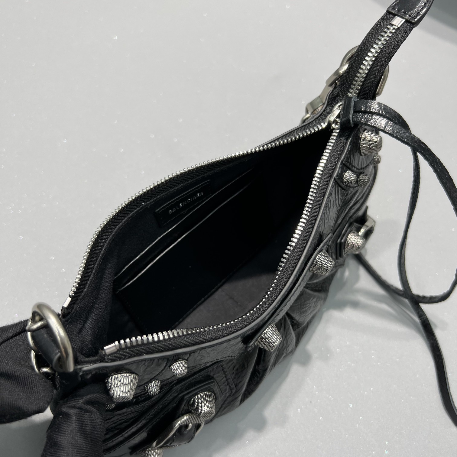 Ba1en*iaga Le Cagole Mini Bag Black/White/Pink For Women 8.2in/20.8cm 6958141VG9Y1000