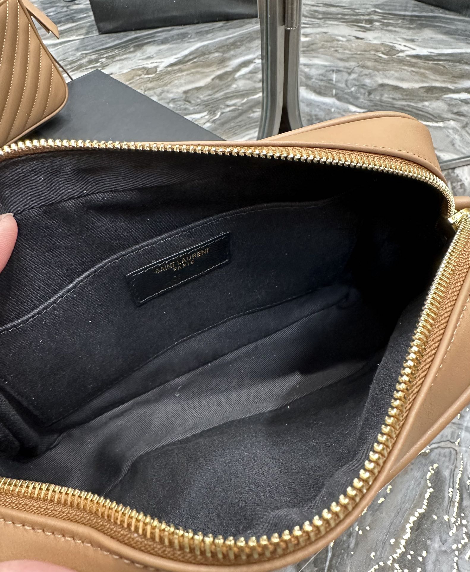 Sa1nt Lau*nt Lou Camera Bag Brown For Women 9in/23cm