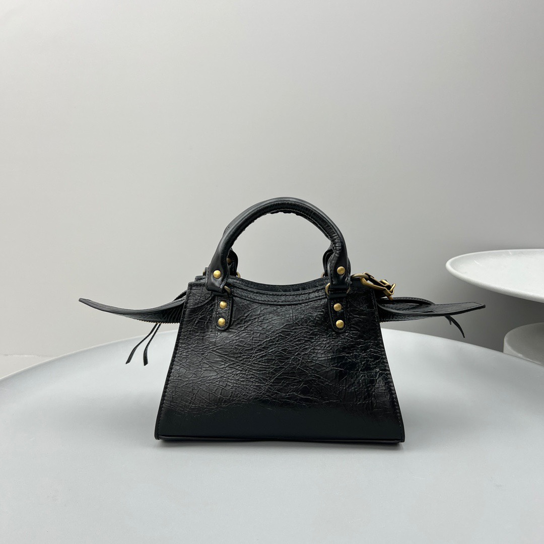Ba1en*iaga Neo Cagole XS Handbag Black For Women 10.2in/26cm