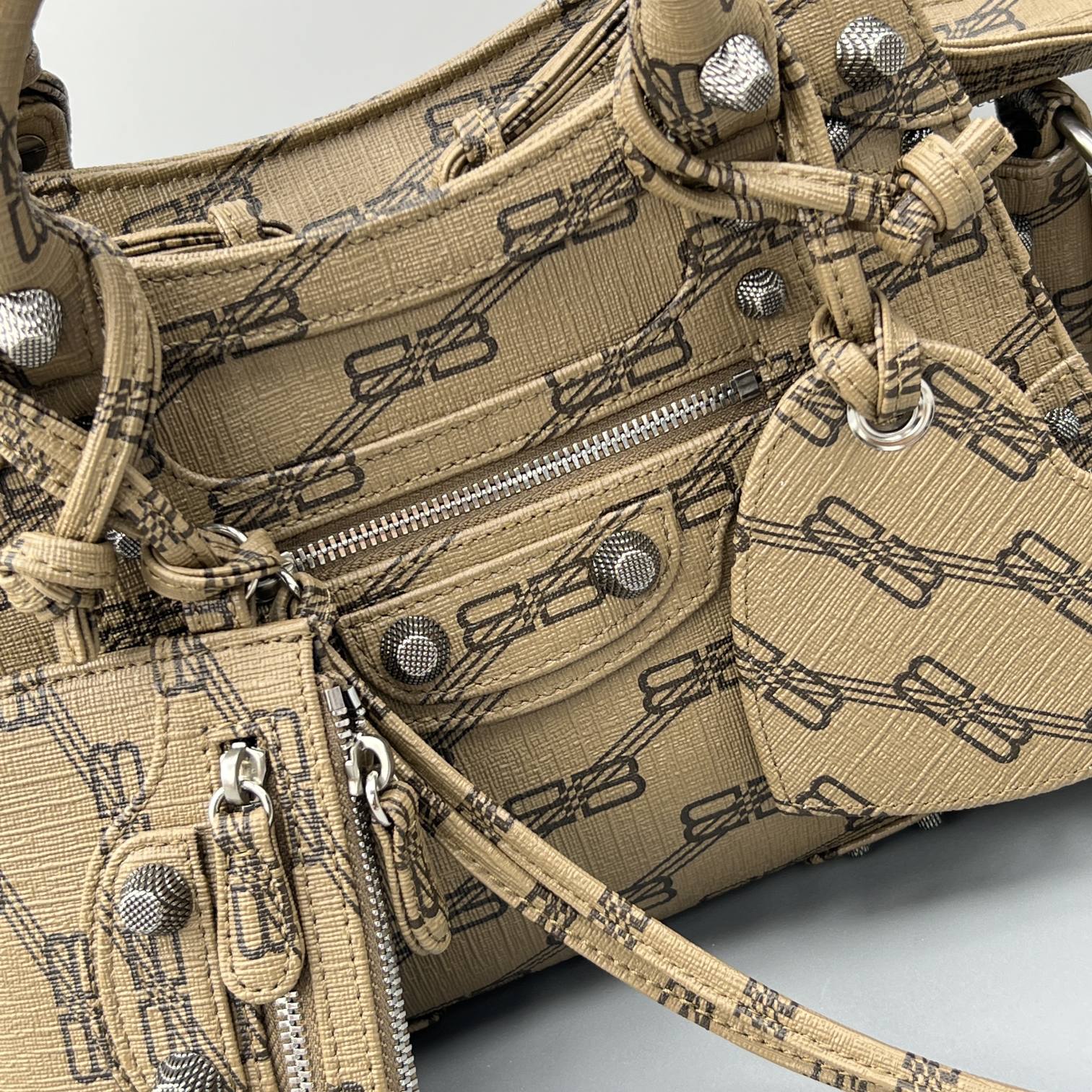 Ba1en*iaga Neo Cagole XS Handbag Blue/Caramel For Women 10.2in/26cm