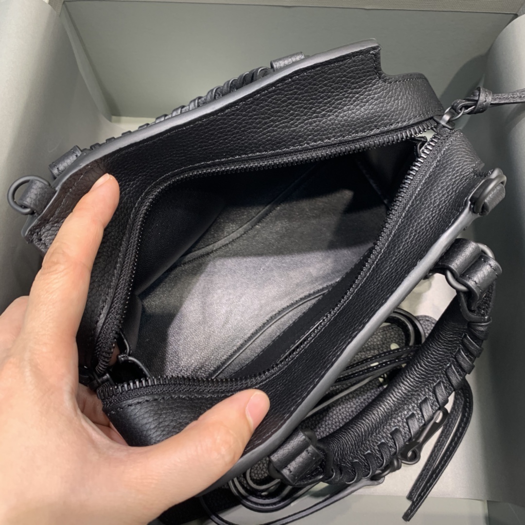Ba1en*iaga Neo Classic Mini Handbag Black/Blue For Women 8.6in/21.8cm 69806715Y471000