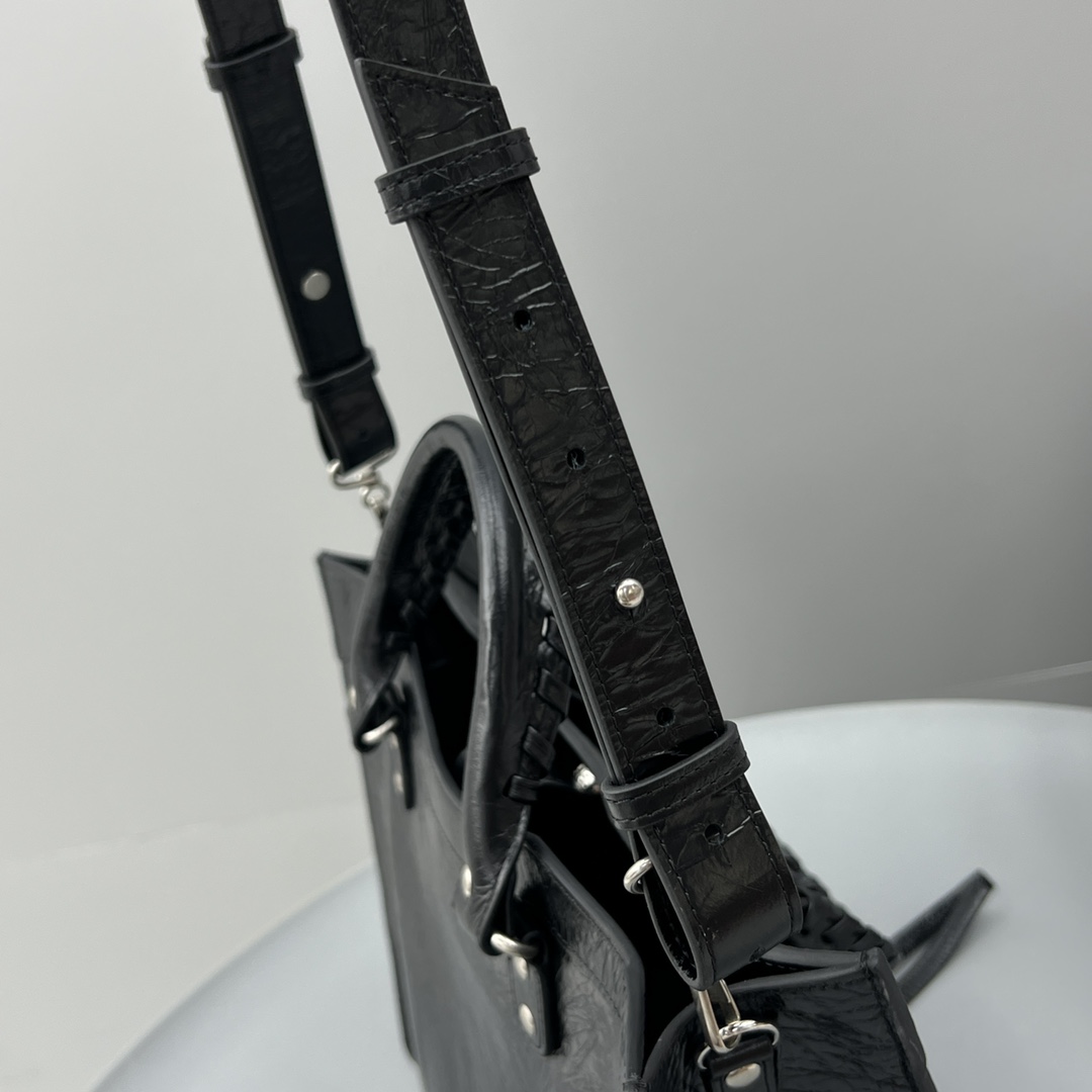Ba1en*iaga Neo Classic Small Handbag Black For Women 13in/33cm