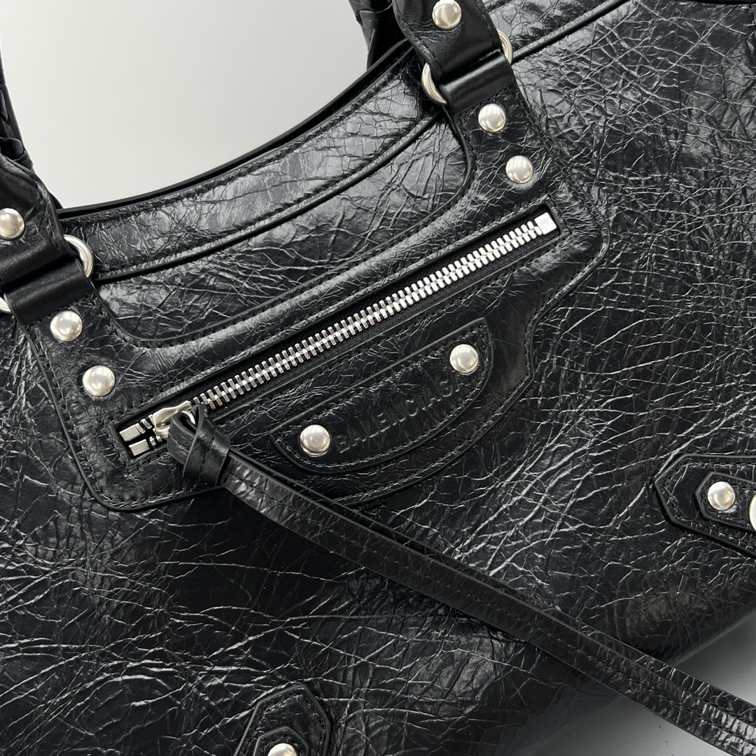 Ba1en*iaga Neo Classic Small Handbag Black For Women 13in/33cm