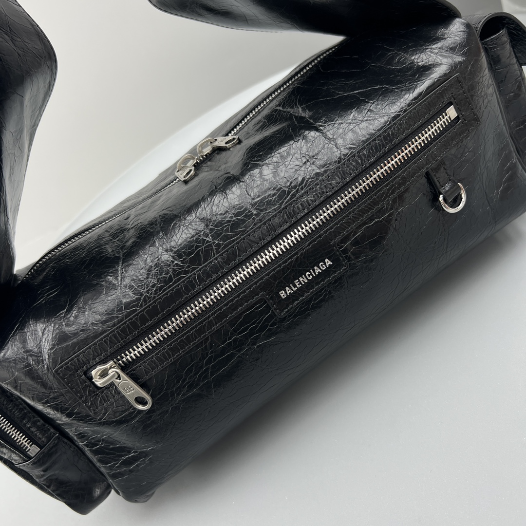 Ba1en*iaga S*perbusy Sling Bag Black For Women 11.8in/30cm