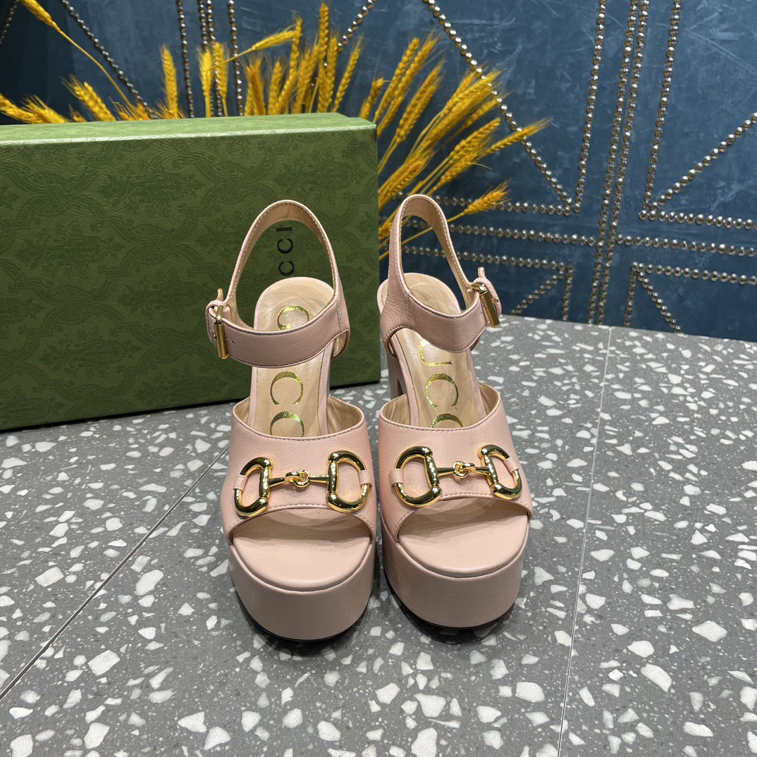 Gvc*1 Platform Sandal With Horsebit Light Pink For Women 