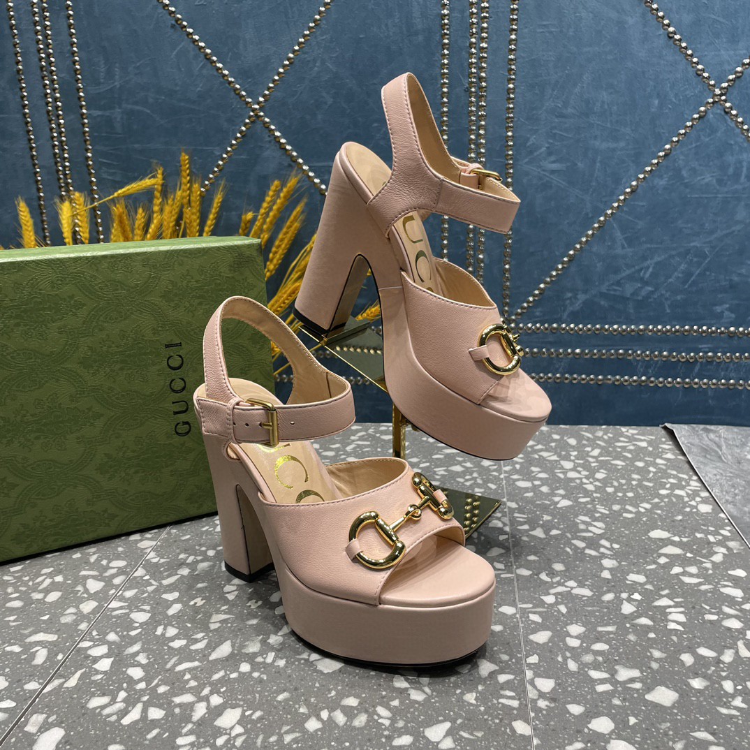 Gvc*1 Platform Sandal With Horsebit Light Pink For Women 
