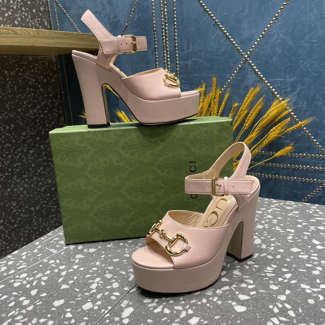 Gvc*1 Platform Sandal With Horsebit Light Pink For Women 