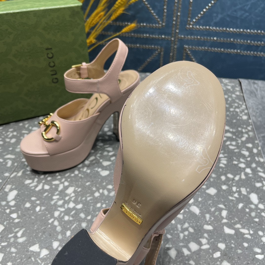 Gvc*1 Platform Sandal With Horsebit Light Pink For Women 