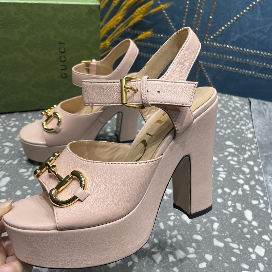 Gvc*1 Platform Sandal With Horsebit Light Pink For Women 