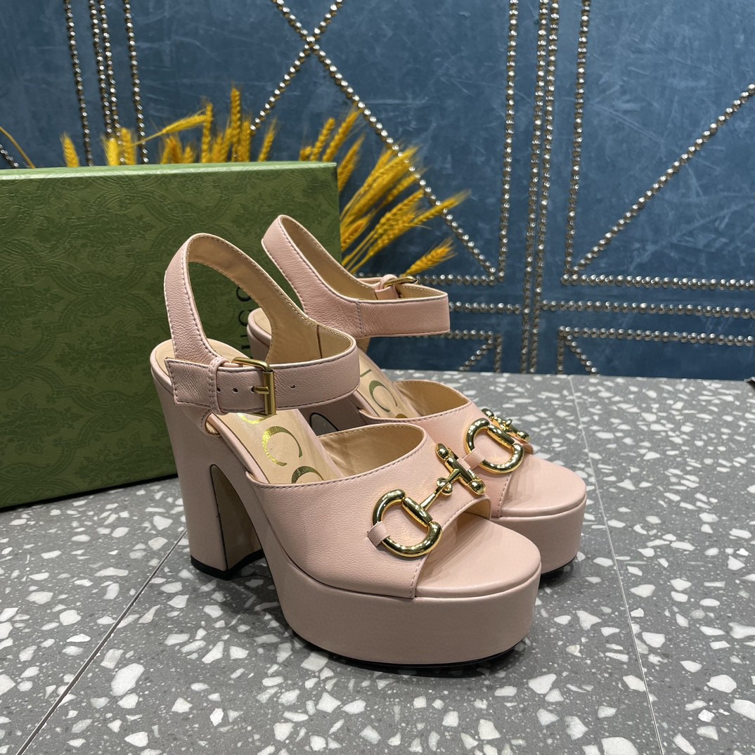 Gvc*1 Platform Sandal With Horsebit Light Pink For Women 