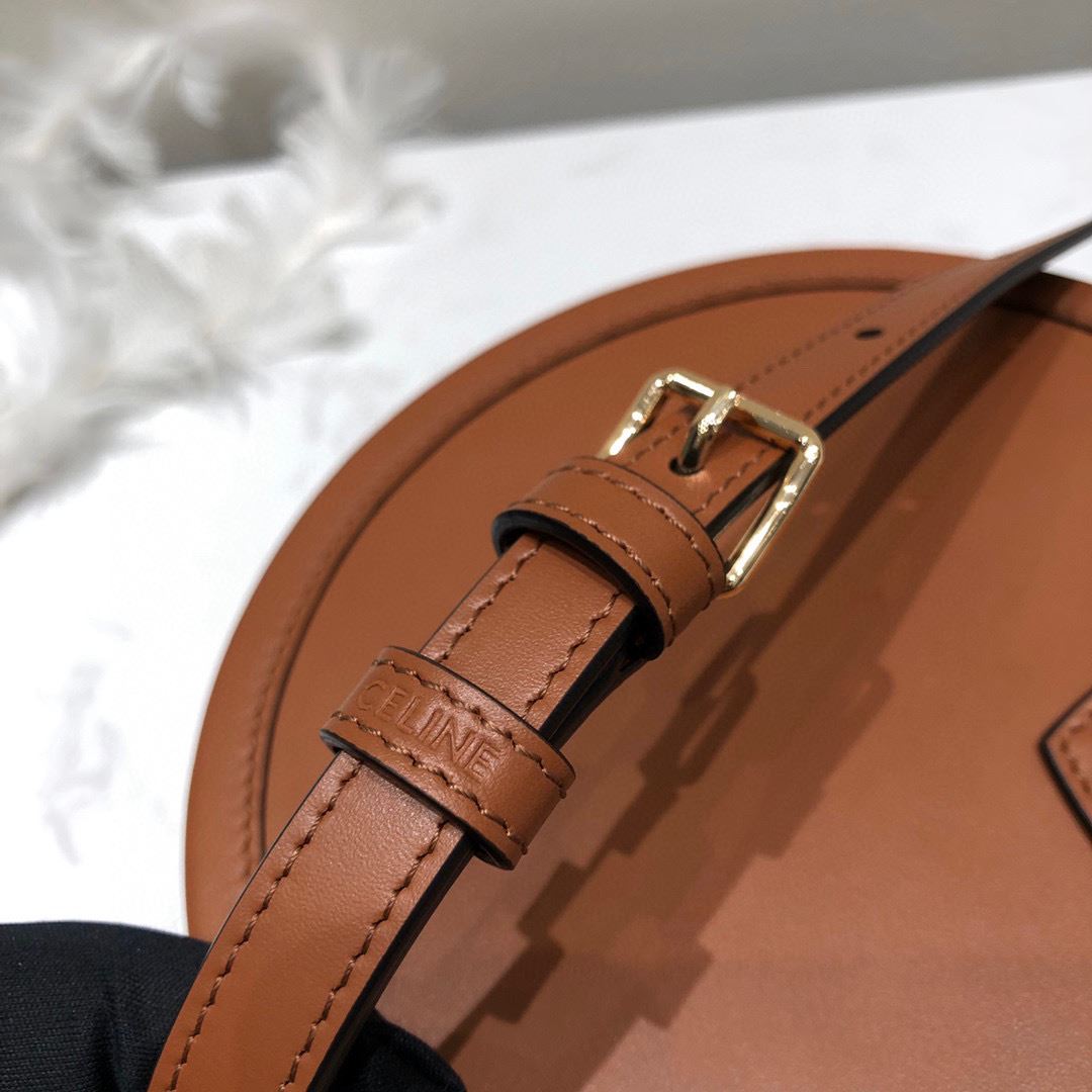 Ce1i*e Shocket Bag Brown For Women 6.7in/17cm