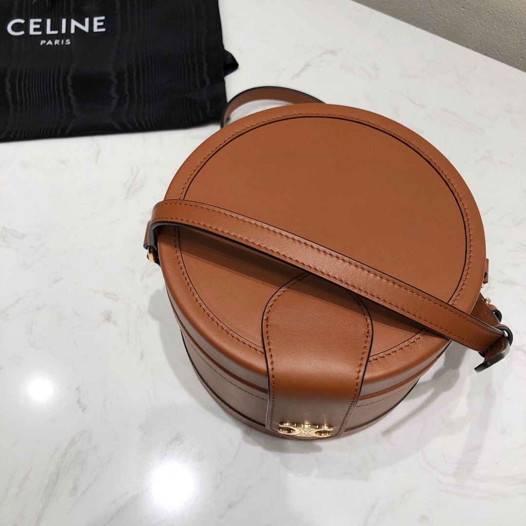 Ce1i*e Shocket Bag Brown For Women 6.7in/17cm