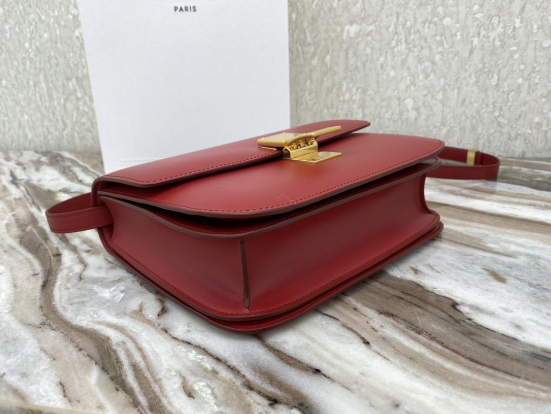 Ce1i*e Teen Classic Bag In Box Black/Brown/Red/Burgundy/Green/Dark Red For Women 7in/18.5cm 192523DLS.38NO