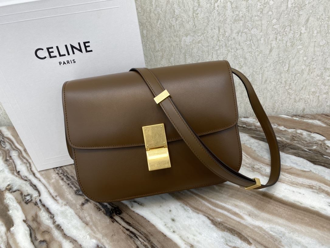 Ce1i*e Teen Classic Bag In Box Black/Brown/Red/Burgundy/Green/Dark Red For Women 7in/18.5cm 192523DLS.38NO