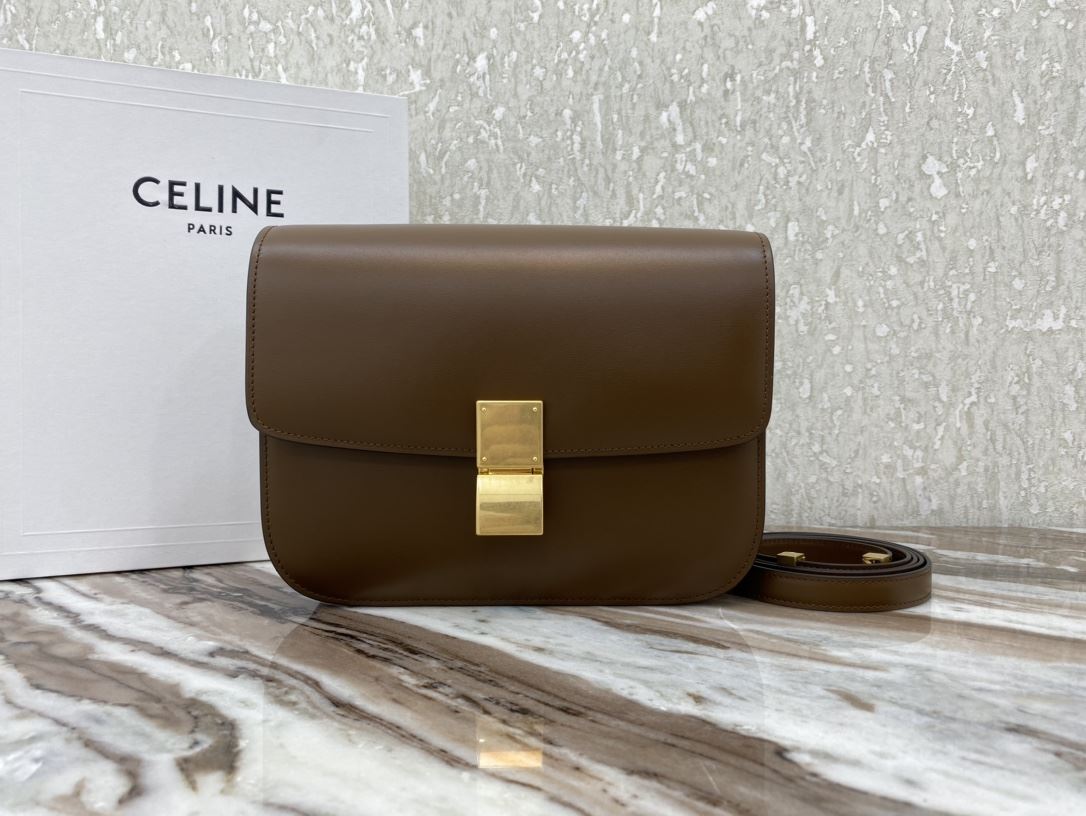 Ce1i*e Teen Classic Bag In Box Black/Brown/Red/Burgundy/Green/Dark Red For Women 7in/18.5cm 192523DLS.38NO