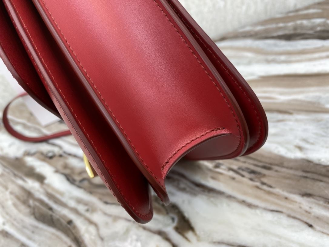 Ce1i*e Teen Classic Bag In Box Black/Brown/Red/Burgundy/Green/Dark Red For Women 7in/18.5cm 192523DLS.38NO
