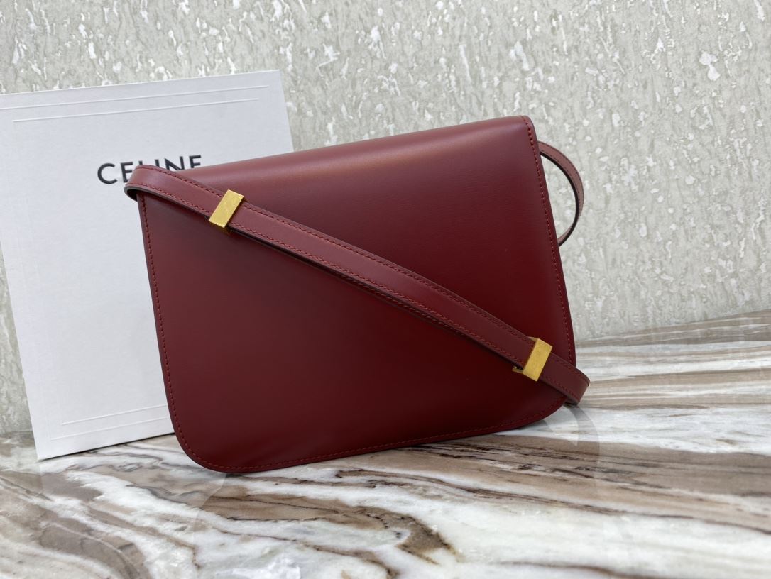 Ce1i*e Teen Classic Bag In Box Black/Brown/Red/Burgundy/Green/Dark Red For Women 7in/18.5cm 192523DLS.38NO