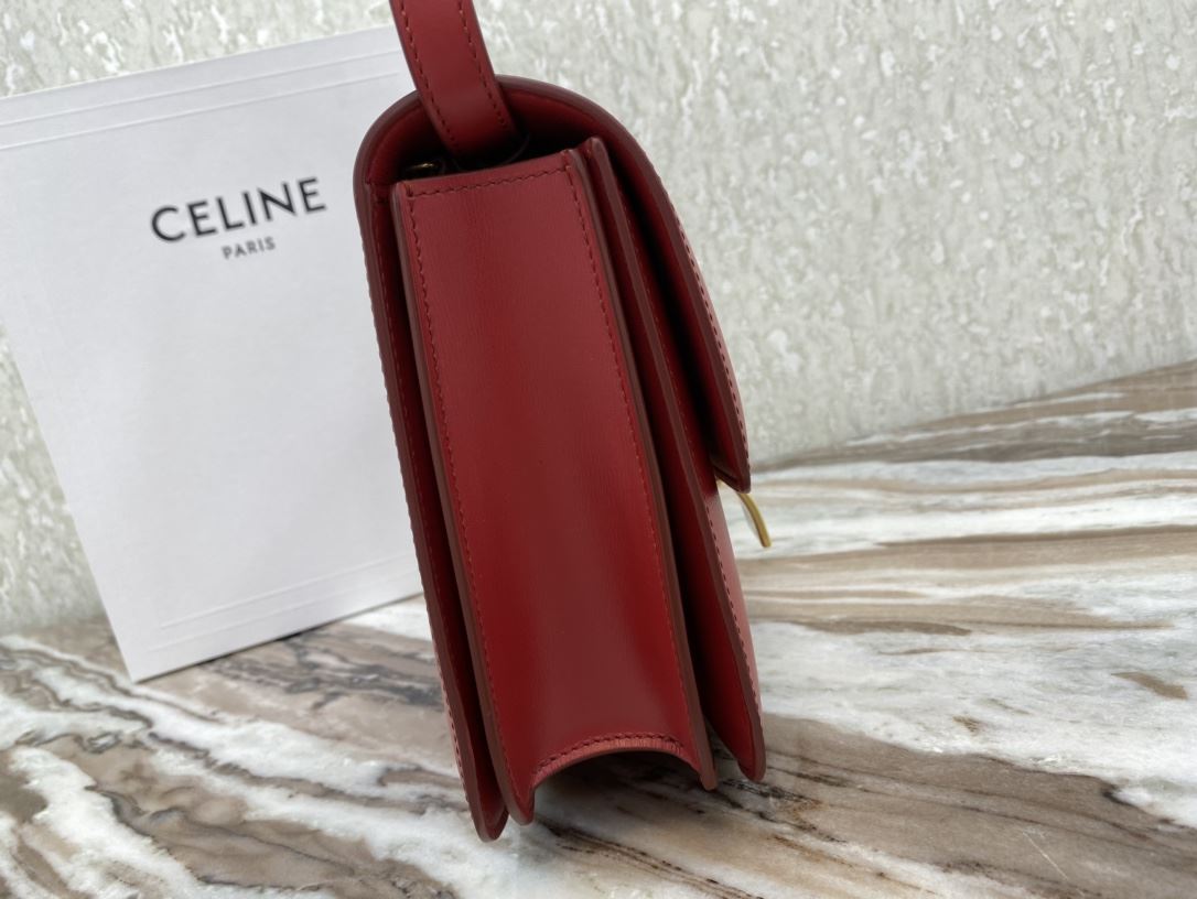 Ce1i*e Teen Classic Bag In Box Black/Brown/Red/Burgundy/Green/Dark Red For Women 7in/18.5cm 192523DLS.38NO