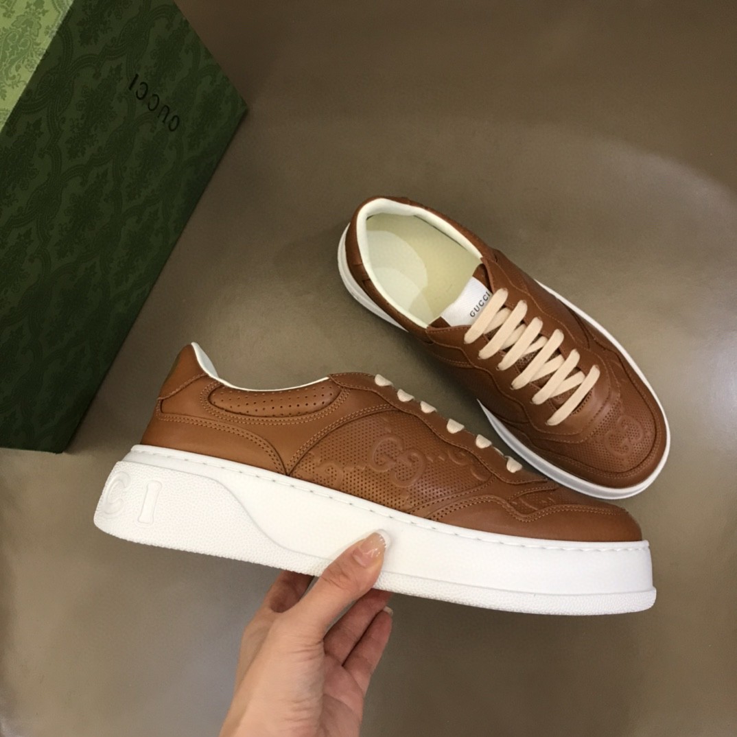 Gvc*1 GG Sneaker Brown For Men 726544 AABBV 2742