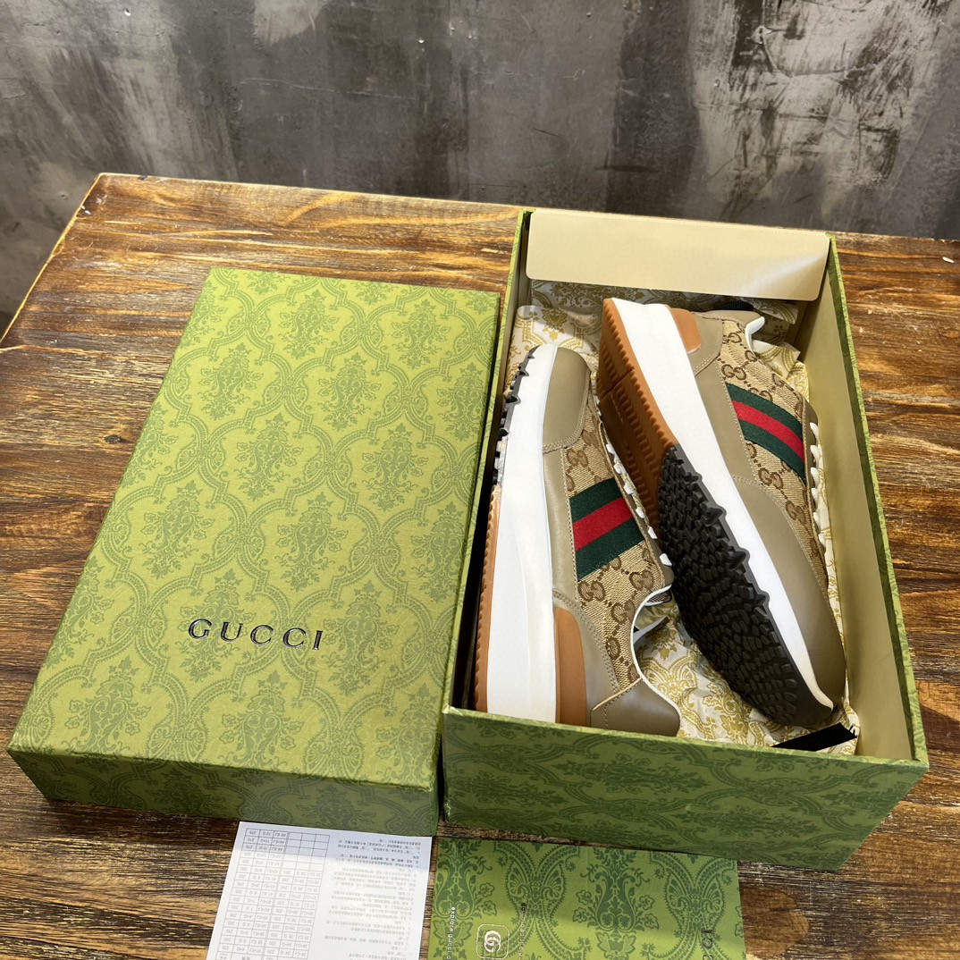 Gvc*1 Sneaker With Web Beige For Men