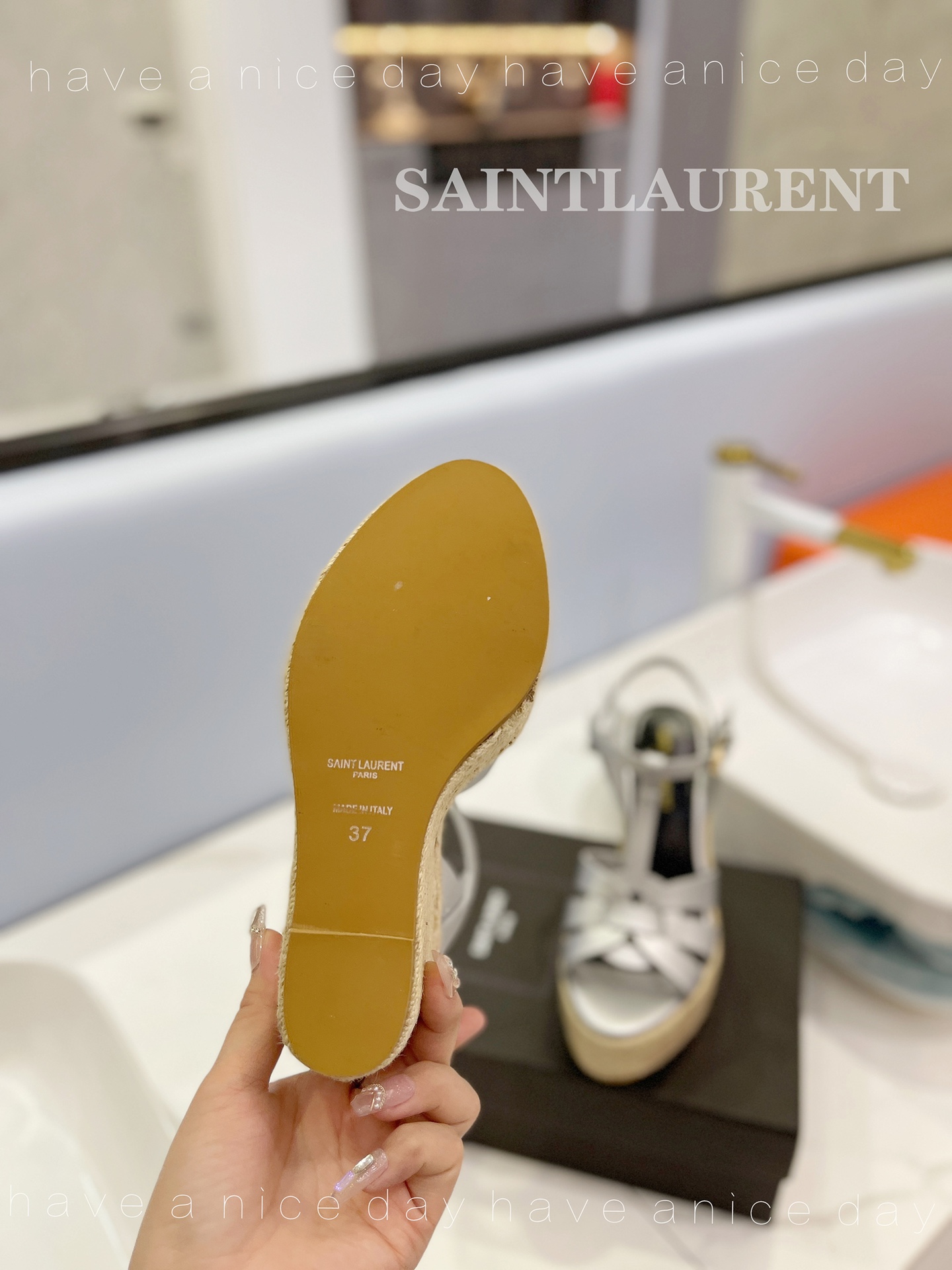 Sa1nt Lau*nt Tribute Espadrilles In Smooth Silver For Women