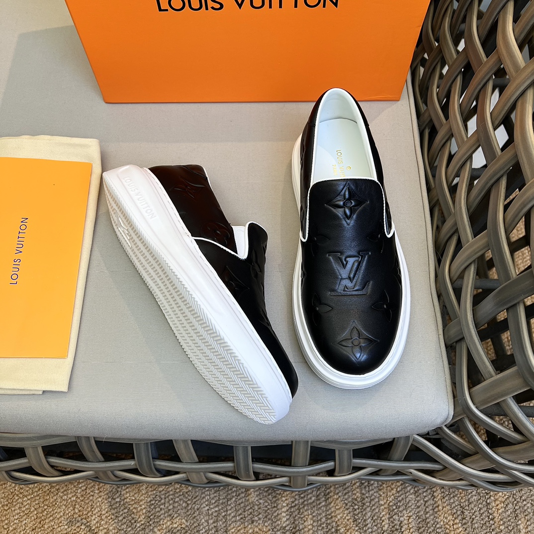 L0vis Vvtt0n Beverly Hills Slip On Black For Men 1A9ZP1
