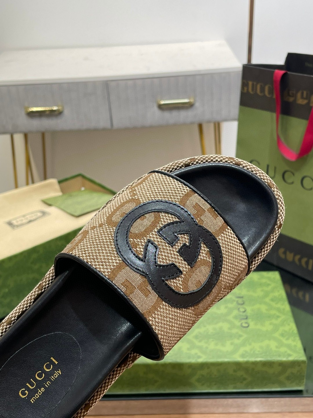 Gvc*1 Platform Slide Sandal Brown For Women 