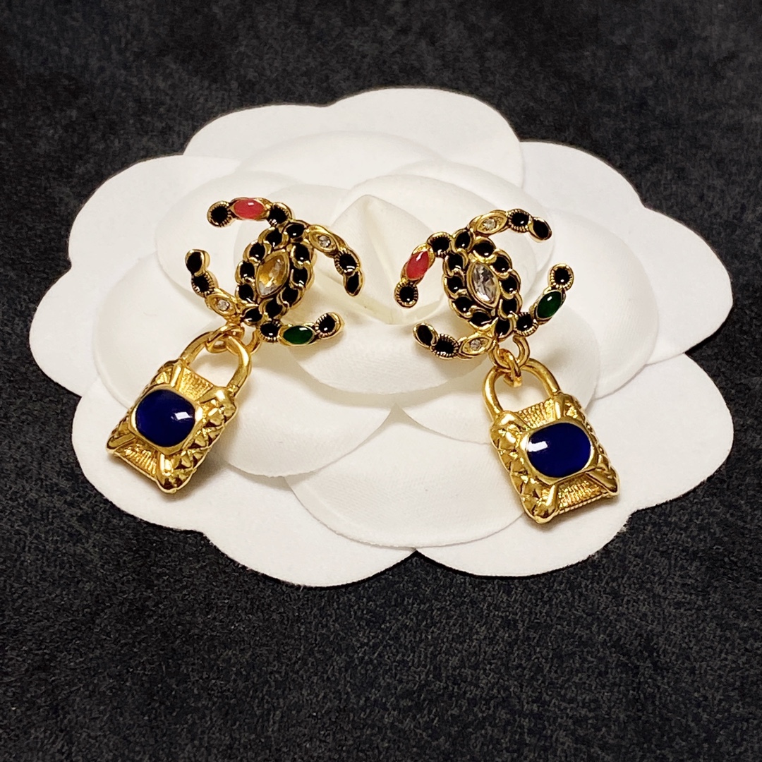 Mesh Earrings Gold For Women